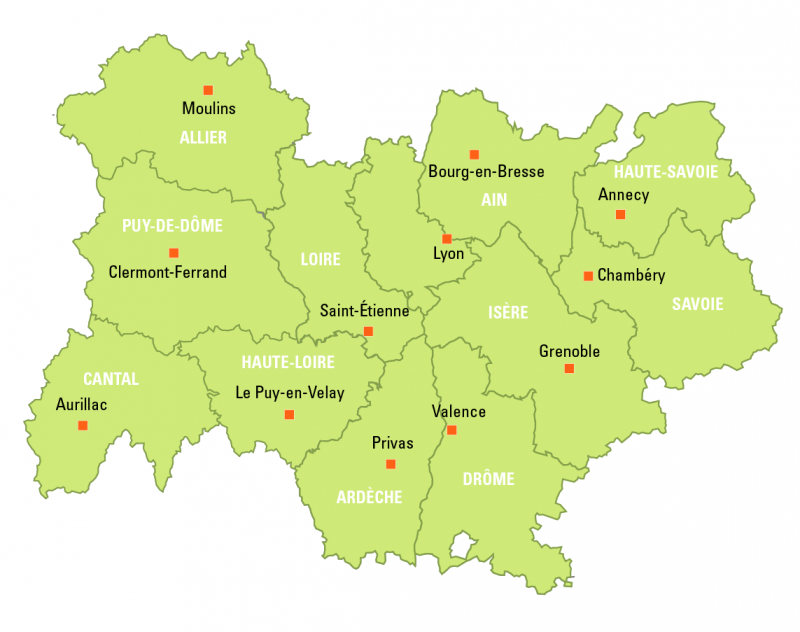 région rhône alpes