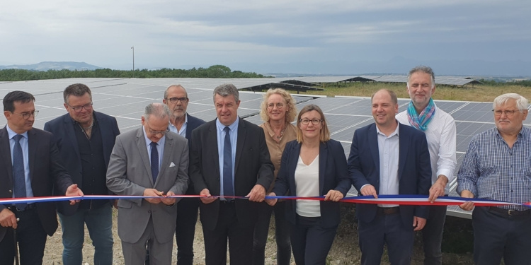 L'inauguration de la centrale de Culhat.
