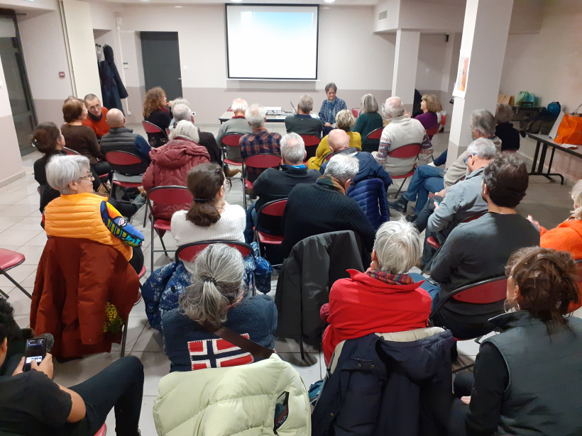 Mazet St Voy le 20 janvier lors de la conférence sur les institutions européennes