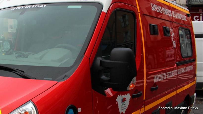 Le cycliste a été transporté à l’hôpital de Firminy par les pompiers.