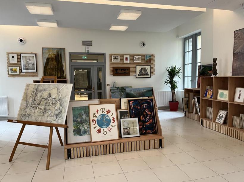 La pièce de l'artothèque à Fontmaure.
