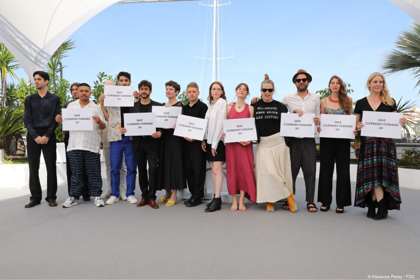 Les réalisatrices et réalisateurs des courts-métrages en compétition à Cannes.