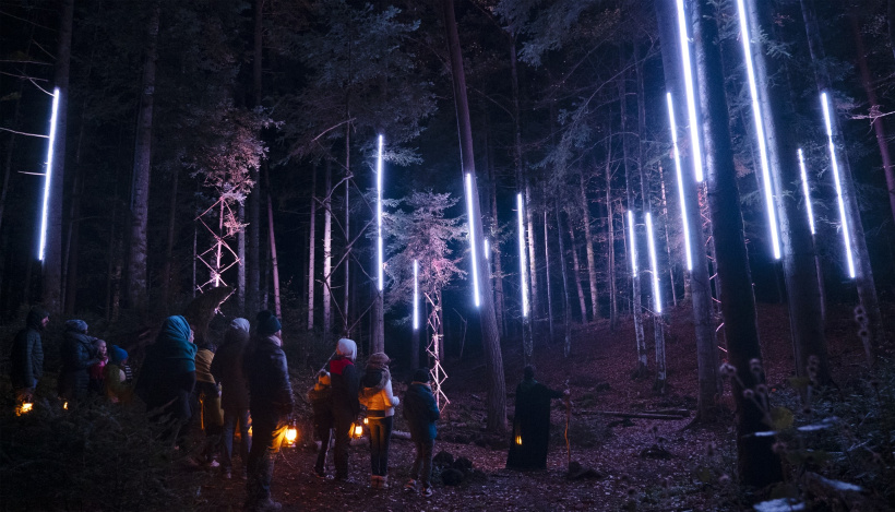 Les spectacles nocturnes, clou du show dans la forêt.