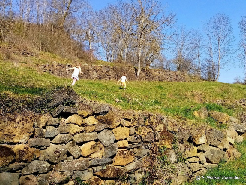 Le parcours des chibottes à Vals près Le Puy.