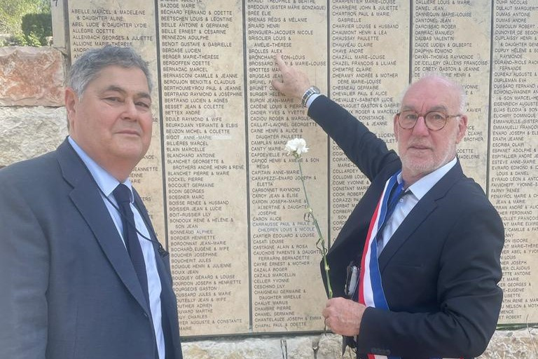 Michel Chapuis s'est rendu à Jérusalem pour rappeler l'horreur et les héros du passé.