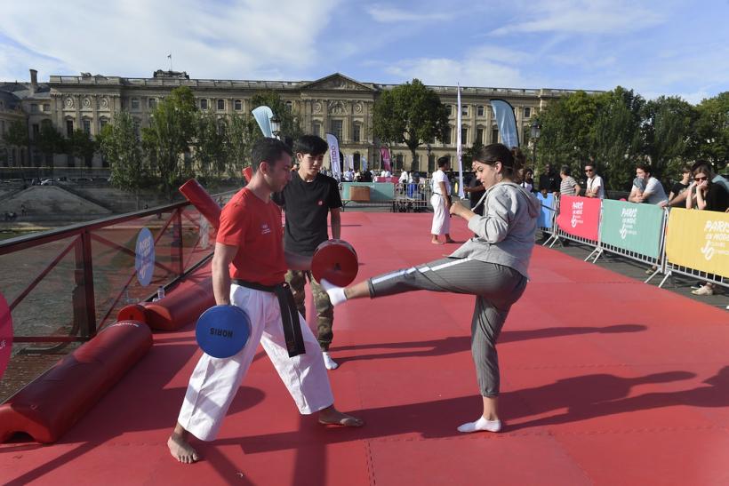 La journée olympique à Paris.