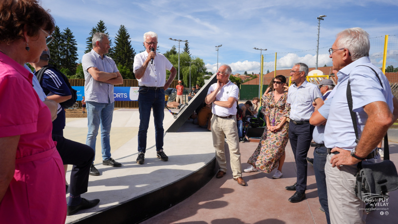 Le 13 juillet 2023 lors de l'inauguration du skatepark de Craponne-sur-Arzon