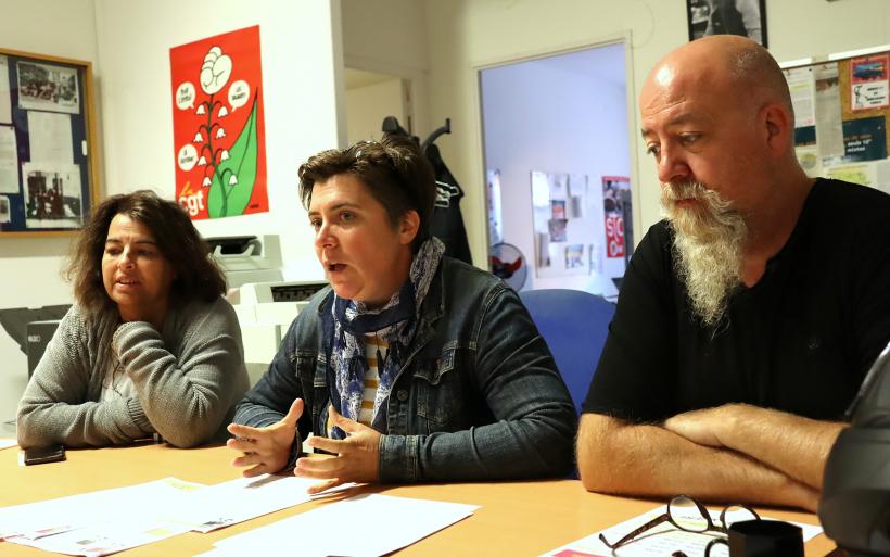 De gauche à droite, Patricia Bénézit, Amandine Rabeyrin et Jean-François Vissac. 