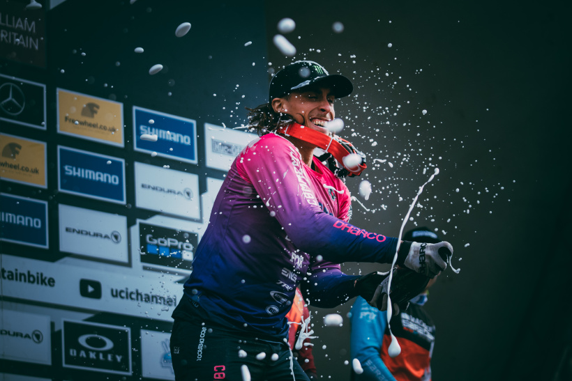 Amaury Pierron reste en pole position de la coupe du monde de VTT de descente.