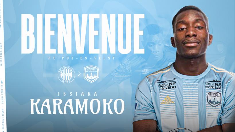 Nouveau joueur offensif du Puy Foot 43, Issiaka Karamoko