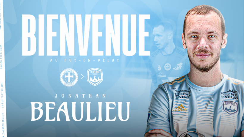 Jonathan Beaulieu nouveau joueur du Puy Foot 43