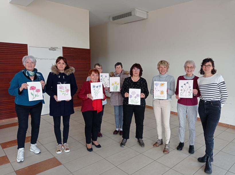 Atelier aquarelles avec Elsa Russier le 18 mars 2023