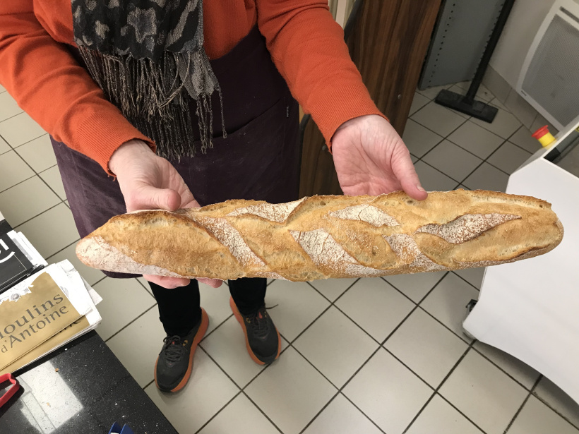 Avec la flambée des prix, la baguette est passée de 1 € à 1,10€ à la boulangerie Lafayette