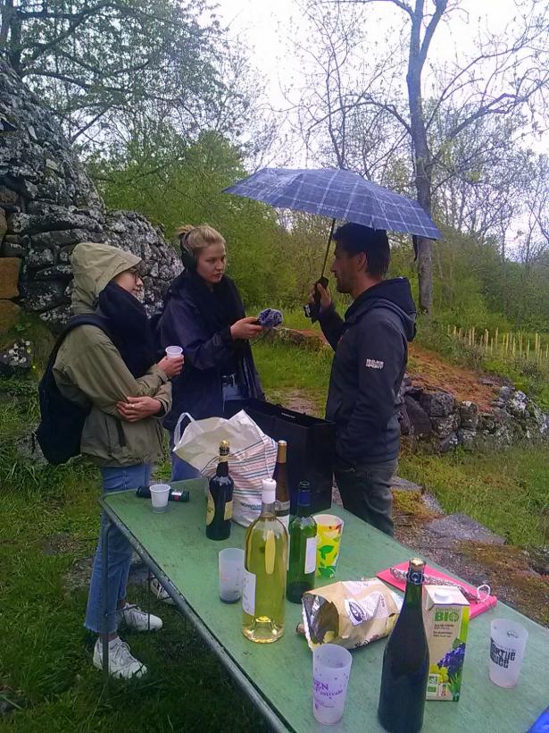 Les étudiants en radio ont interviewé les Vignerons Vals près Le Puy.