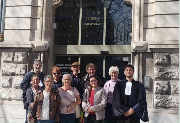 Les opposants à la ZA de Bramard devant le tribunal administratif de Clermont-Ferrand. 
