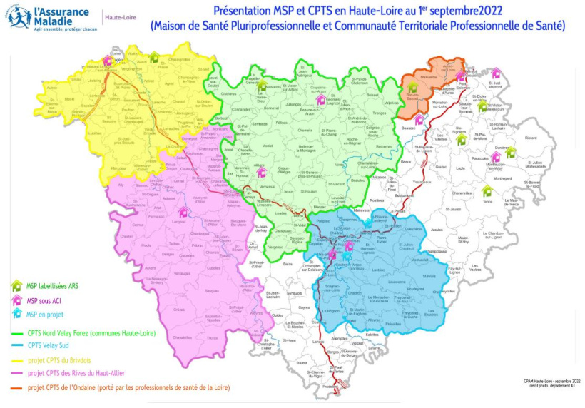 Deux CPTS maillent d'ores et déjà le territoire altiligérien. 