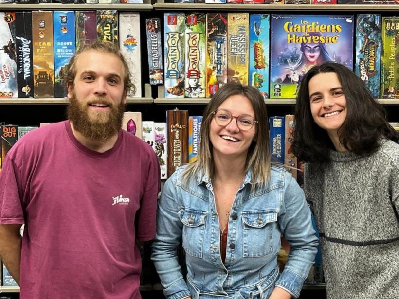 Hugo, Sarah et Louise du Dé Ca Fé Inné. 