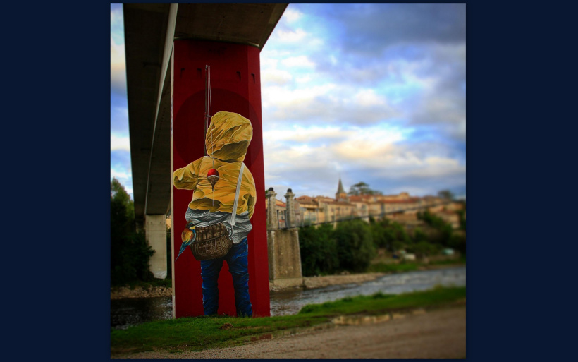 une œuvre de Dege à Aurec-sur-Loire