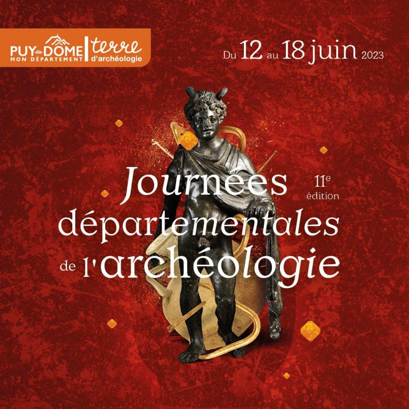 L'affiche de la 11ème édition des Journées départementales de l'archéologie.