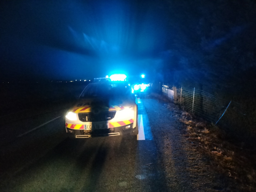 voiture du samu, accident de nuit