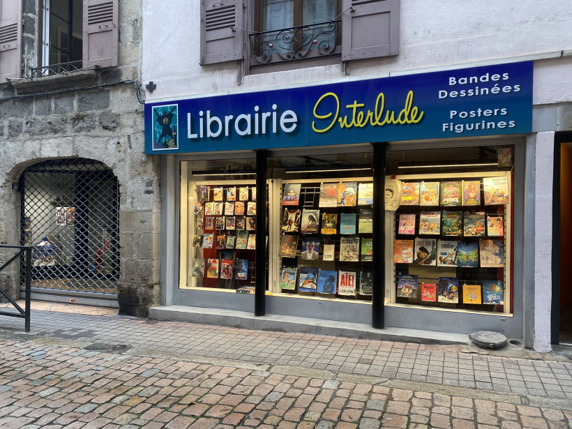 Librairie Interlude BD/mangas le Puy-en-Velay rue Porte Aiguière