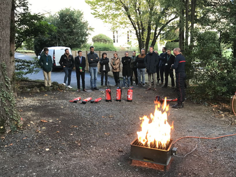 Ce lundi, des agents de la préfecture du Puy ont pu suivre une formation incendie