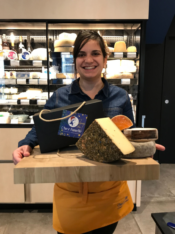 Fanette Mourot et son calendrier de l'Avent 100% fromage. 