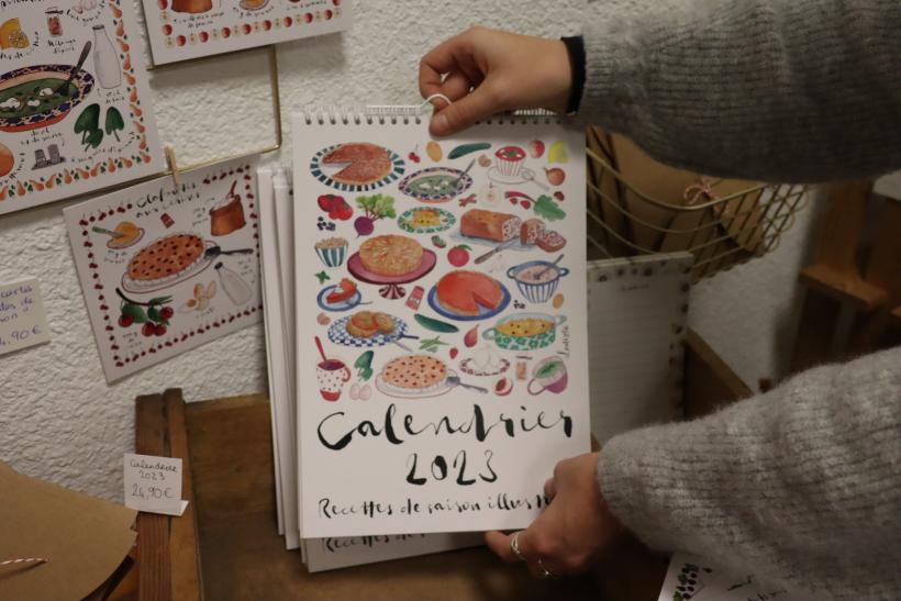 Depuis 2019, Louizïa dessine un calendrier de fruits et légumes de saison. 