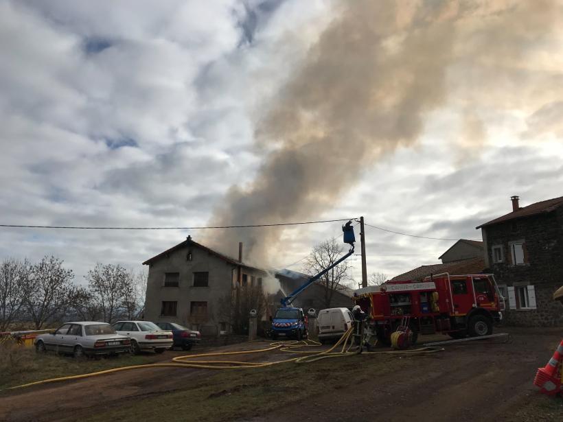 Un incendie s'est déclaré dans le lieu-dit Coucouron