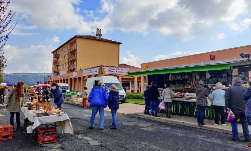 Le marché de Chadrac attire les fidèles le dimanche matin.