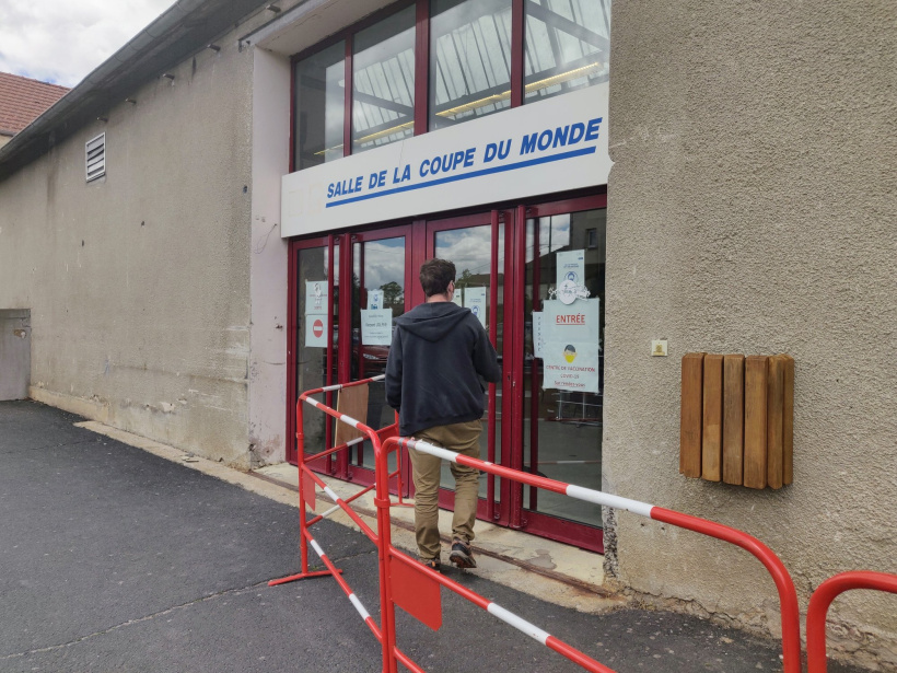 La salle de la Coupe du Monde à Yssingeaux.