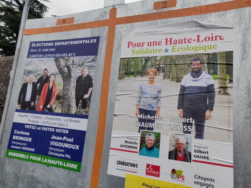 Aux départementales 2021 à Chadrac, les électeurs ont le choix entre deux listes.