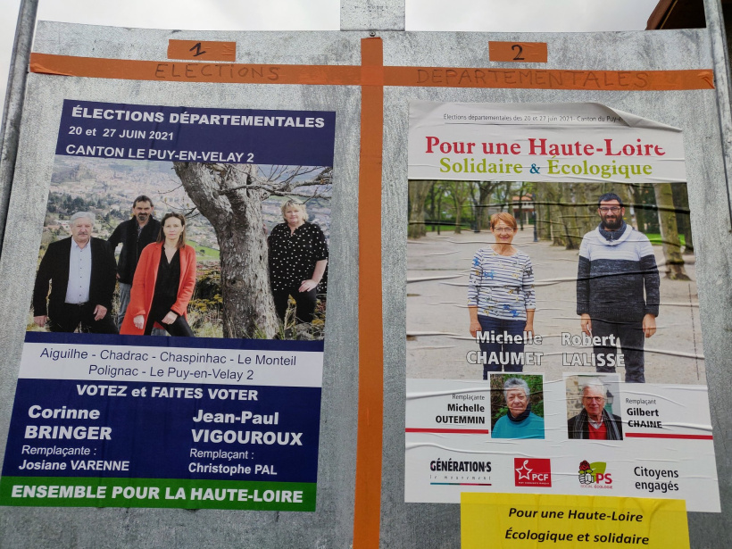 Les candidats aux départementales 2021 sur le canton Le Puy 2