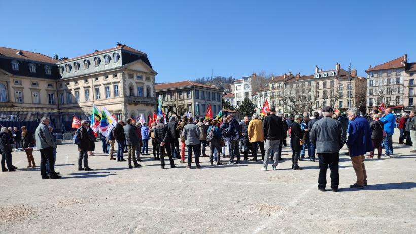 Quelque 120 retraités ont manifesté ce jeudi au Puy.