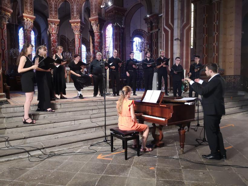 Le choeur d'Auvergne a animé la première étape du Festival à Issoire.