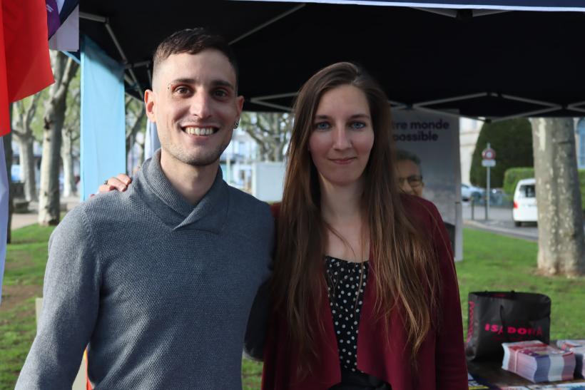 Azelma Sigaux et Jullian Carrié, chefs de file pour NUPES dans la seconde circonscription 