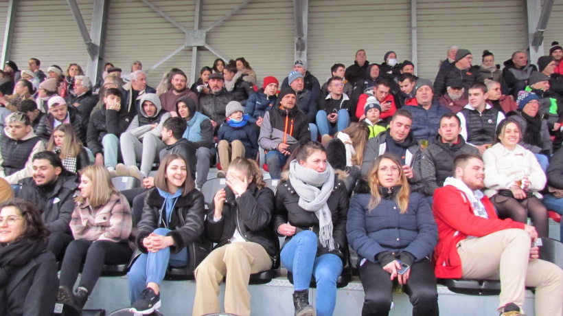 Supporters dimanche 30 janvier 2022 au puy en Velay