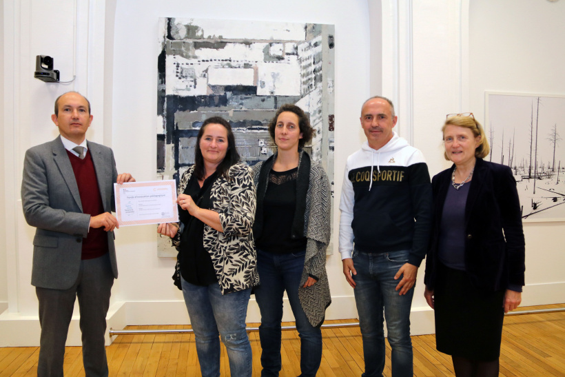Recteur d’Académie M. Karim Benmiloud et en présence de Mme Aubry, IA-Dasen
