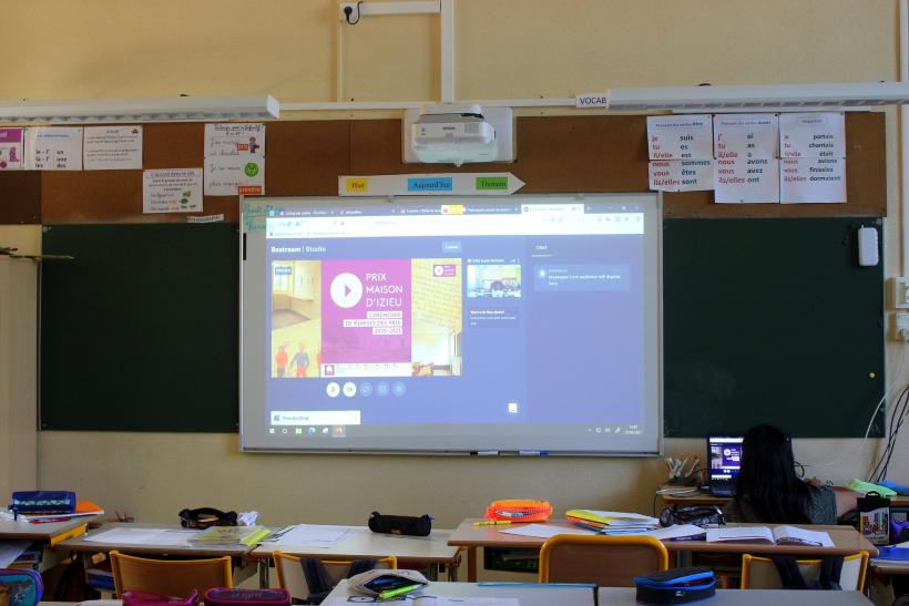 La classe de CM2 de Yamina Bouton à l'école Michelet du Puy-en-Velay.