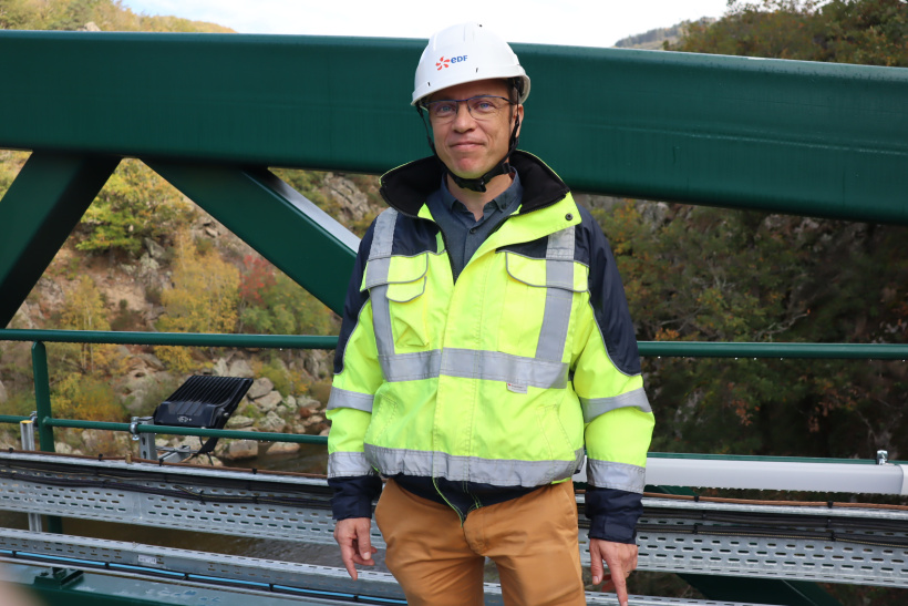 Sylvain Lecuna délégué territorial EDF et chef de projet du Nouveau Poutès.