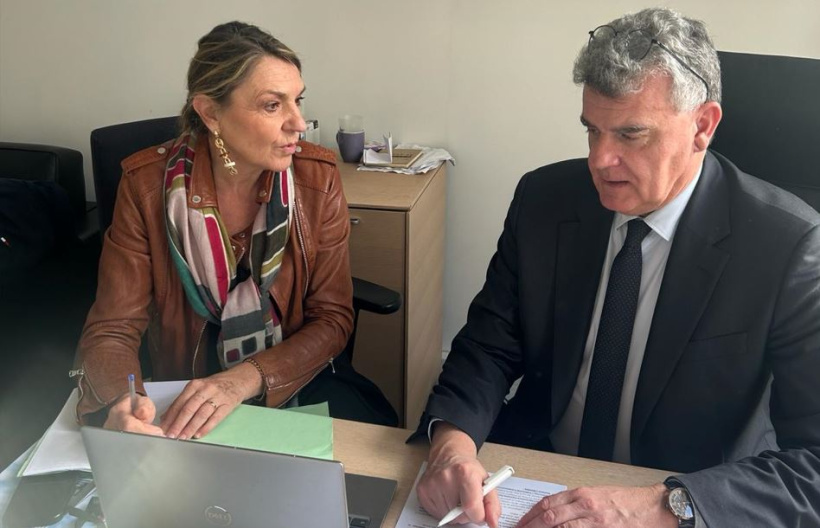 Isabelle Valentin et Jean-Pierre Vigier député LR de Haute-Loire
