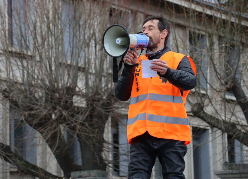 Jérôme Perdrizet, coordinateur de la Fédération Française des Motards en Colère 43.