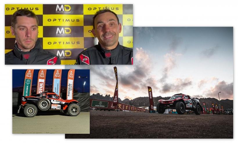 Pierre Lachaume et Stéphane Duplé sur le Dakar 2022.