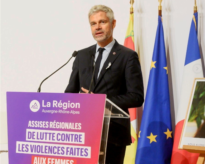 Un discours ferme sur la sécurité du pays par Laurent Wauquiez.