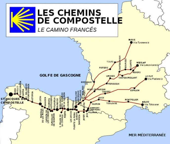 Les chemins de saint-jacques de compostelle