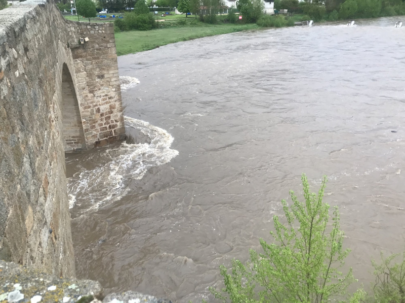 La Loire à Brives-Charensac ce mardi 11 mai 2021 à 7h30.