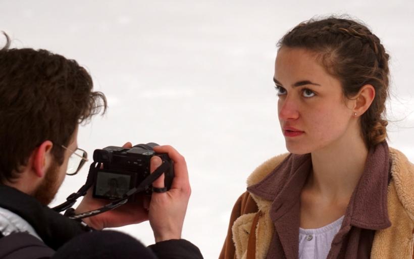 Maëlle Floquet a bravé des conditions de tournage des plus...glaciales pour le Nikon Film Festival 2022.
