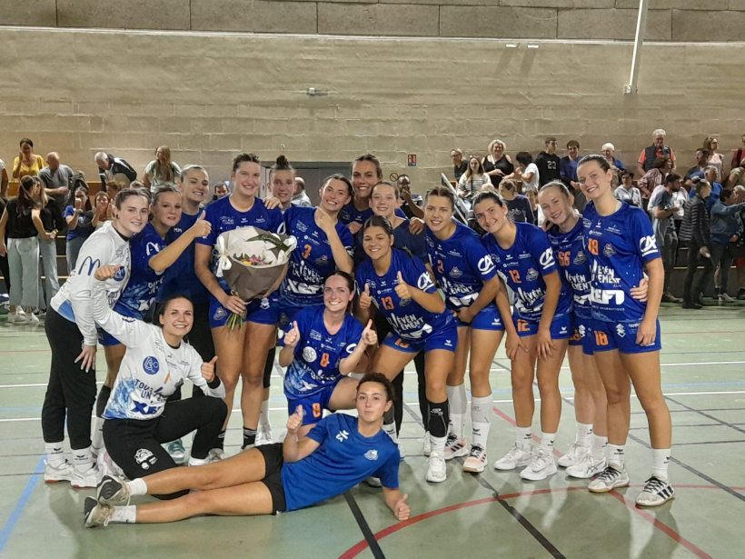 Les Saint-Germinoises après la victoire ce week-end.