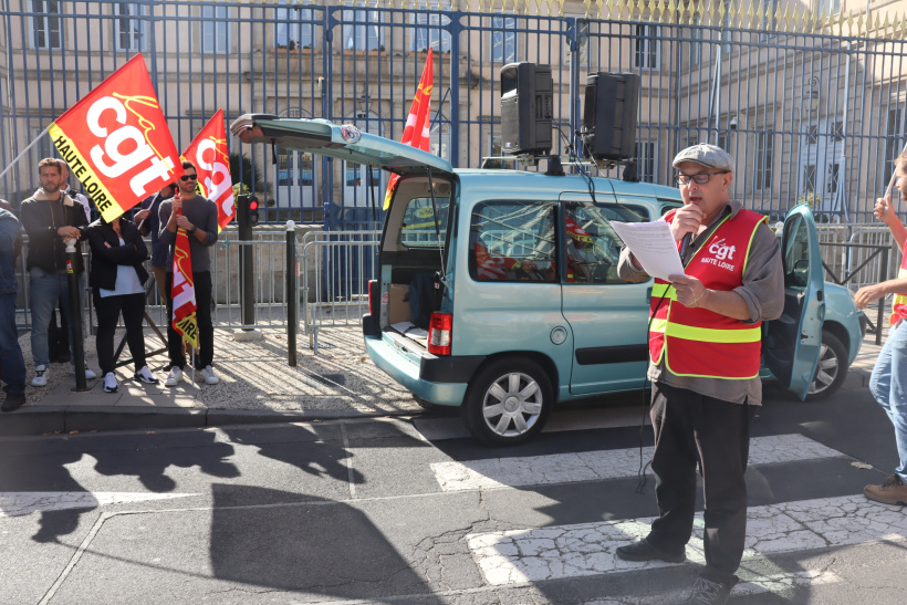 Pierre Marsein, secrétaire général de la CGT Haute Loire.