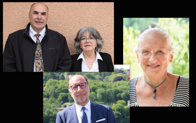 Côte à côte, B. Roule et S. Fourets. En bas, T. Perez. À droite, C. Arribagé-Cassou.